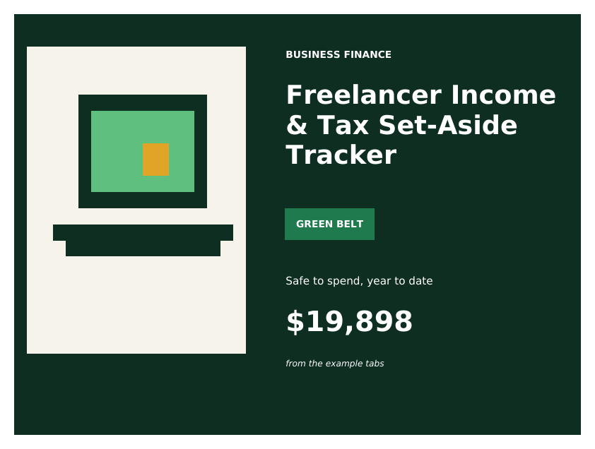Freelancer Income & Tax Tracker Google Sheets template