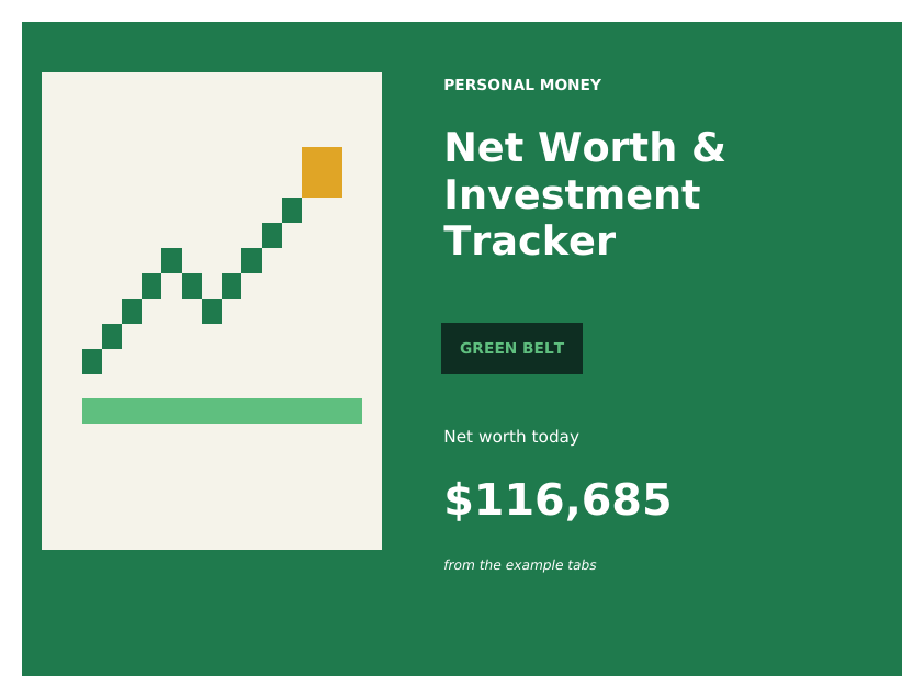 Net Worth & Investment Tracker Google Sheets template