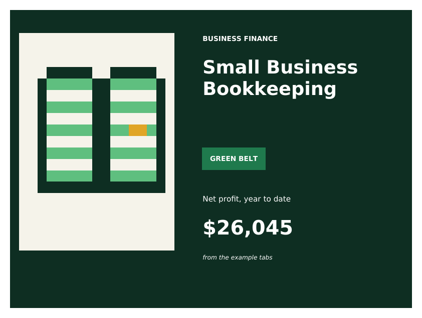 Small Business Bookkeeping Google Sheets template